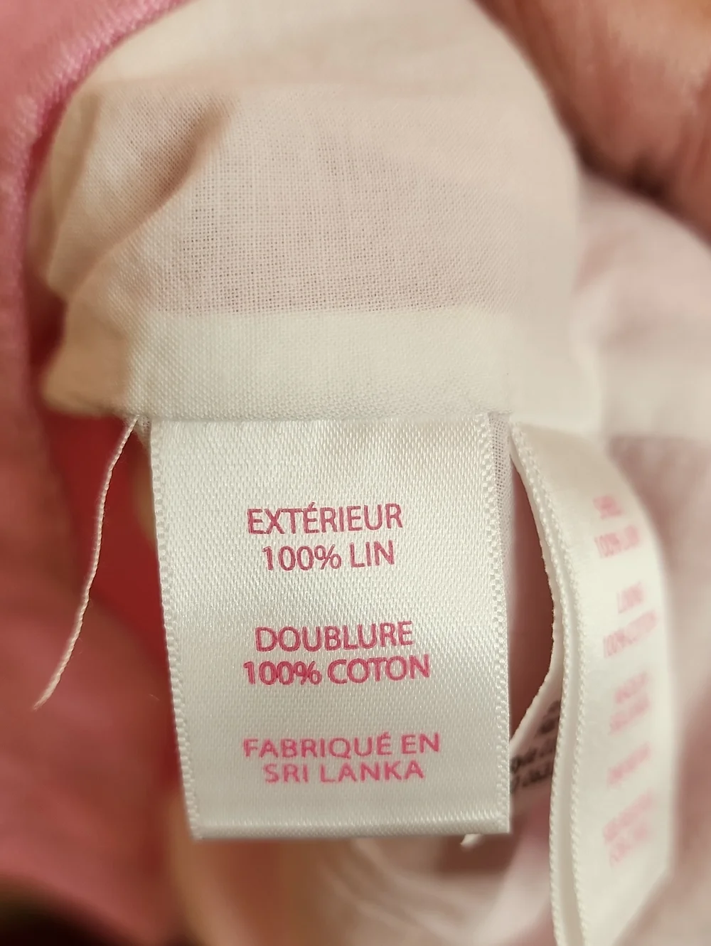 Lilly Pulitzer 100% Linen Pink Collared DRESS With Cotton Lined SLIP ATTACHED - Picture 7 of 8